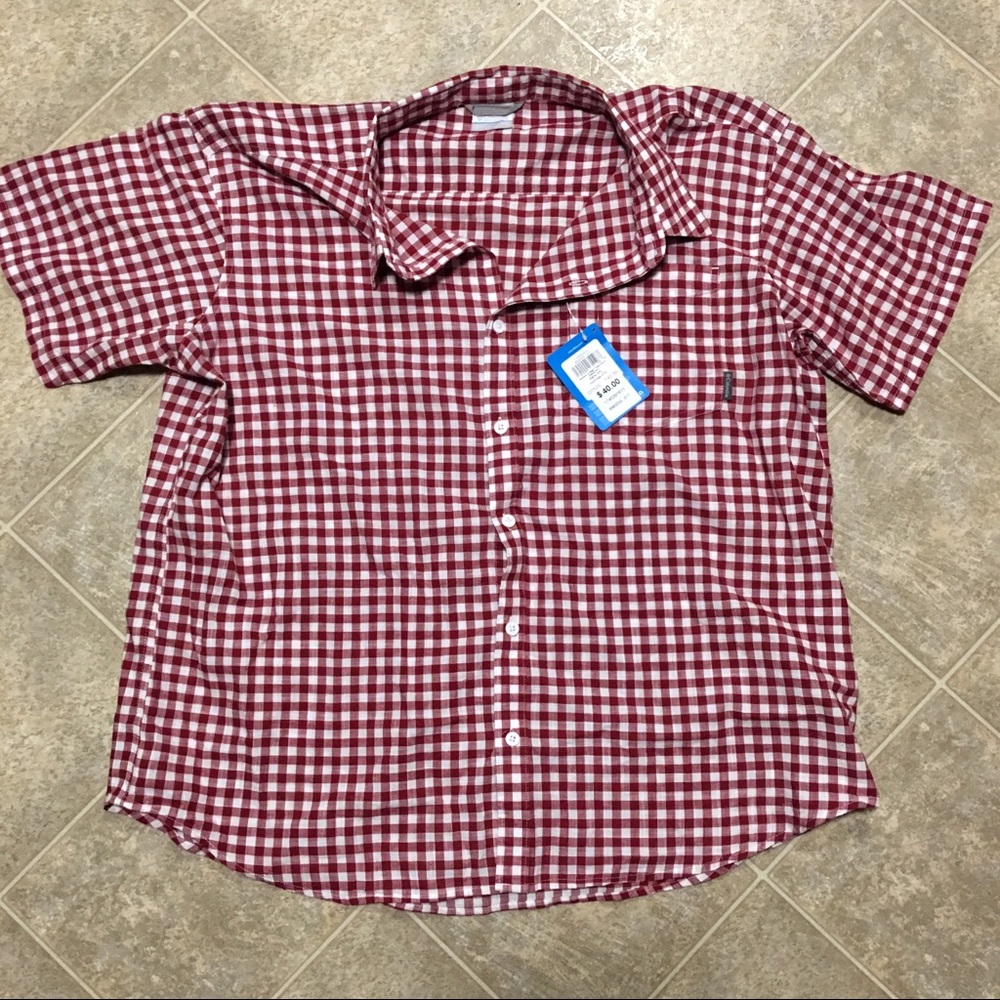Columbia Gingham Check Button Down